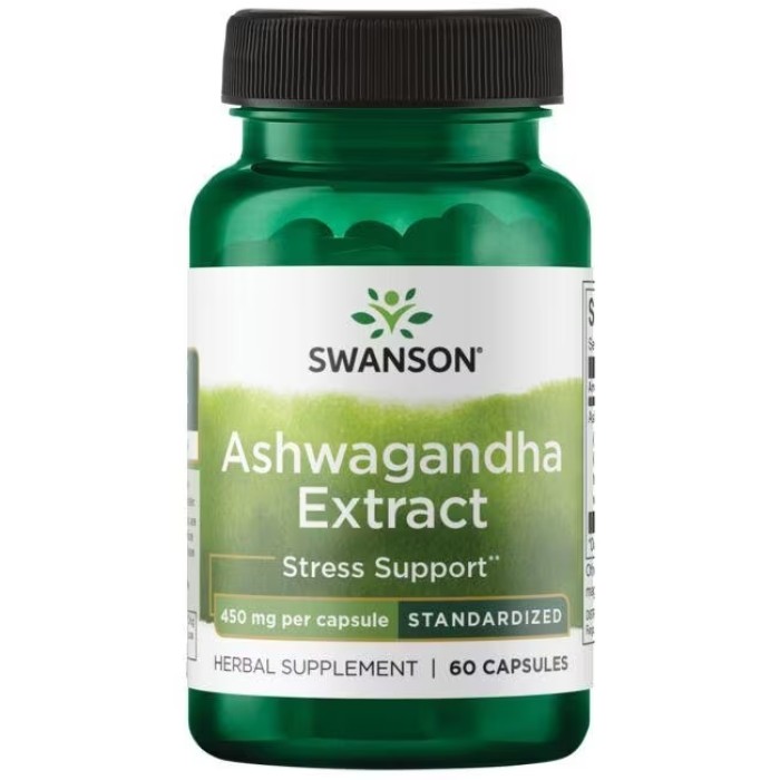 Swanson Ashwagandha Extract 450 mg 60 капсул, екстракт ашваганди