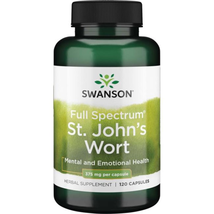Swanson Full Spectrum St. John's Wort 375 mg 120 капсул, звіробій
