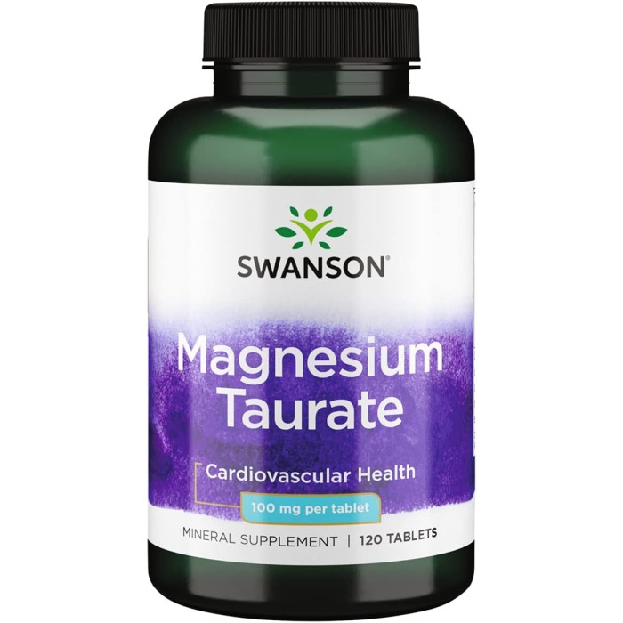 Swanson Magnesium Taurate 120 таблеток, магній таурат