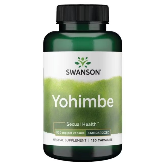 Swanson Yohimbe 500 mg 120 капсул, йохімбе