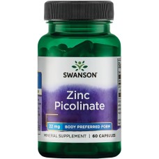Swanson Zinc Picolinate 22 mg 60 caps