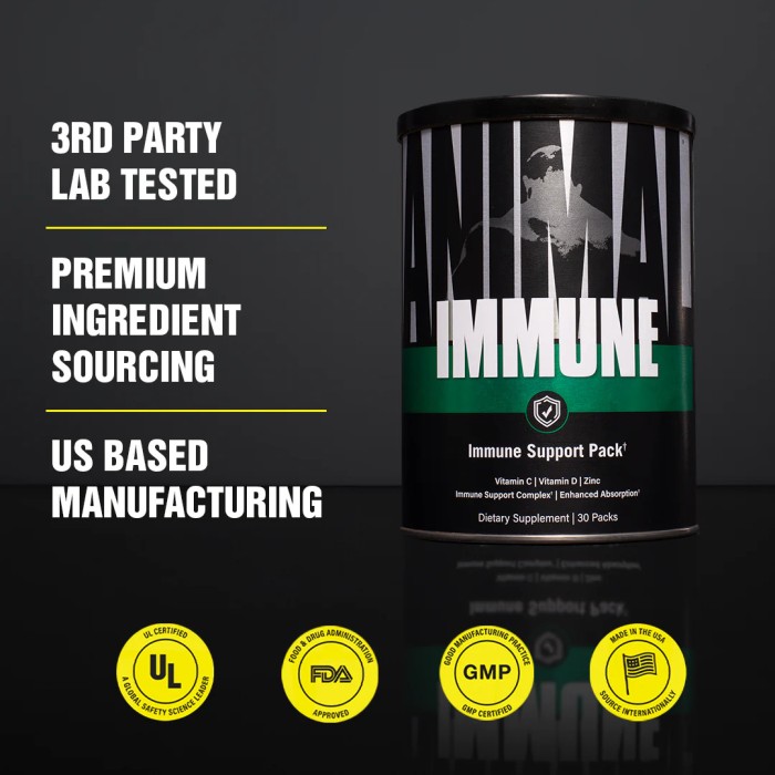 Universal Nutrition Immune Pak 30 пакети, повний комплекс імунної підтримки